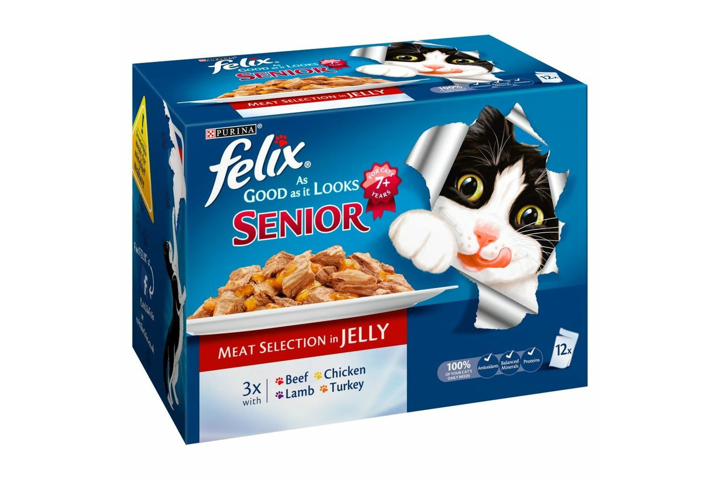  Felix As Good As It Looks Senior Meat In Jelly Wet Cat Food