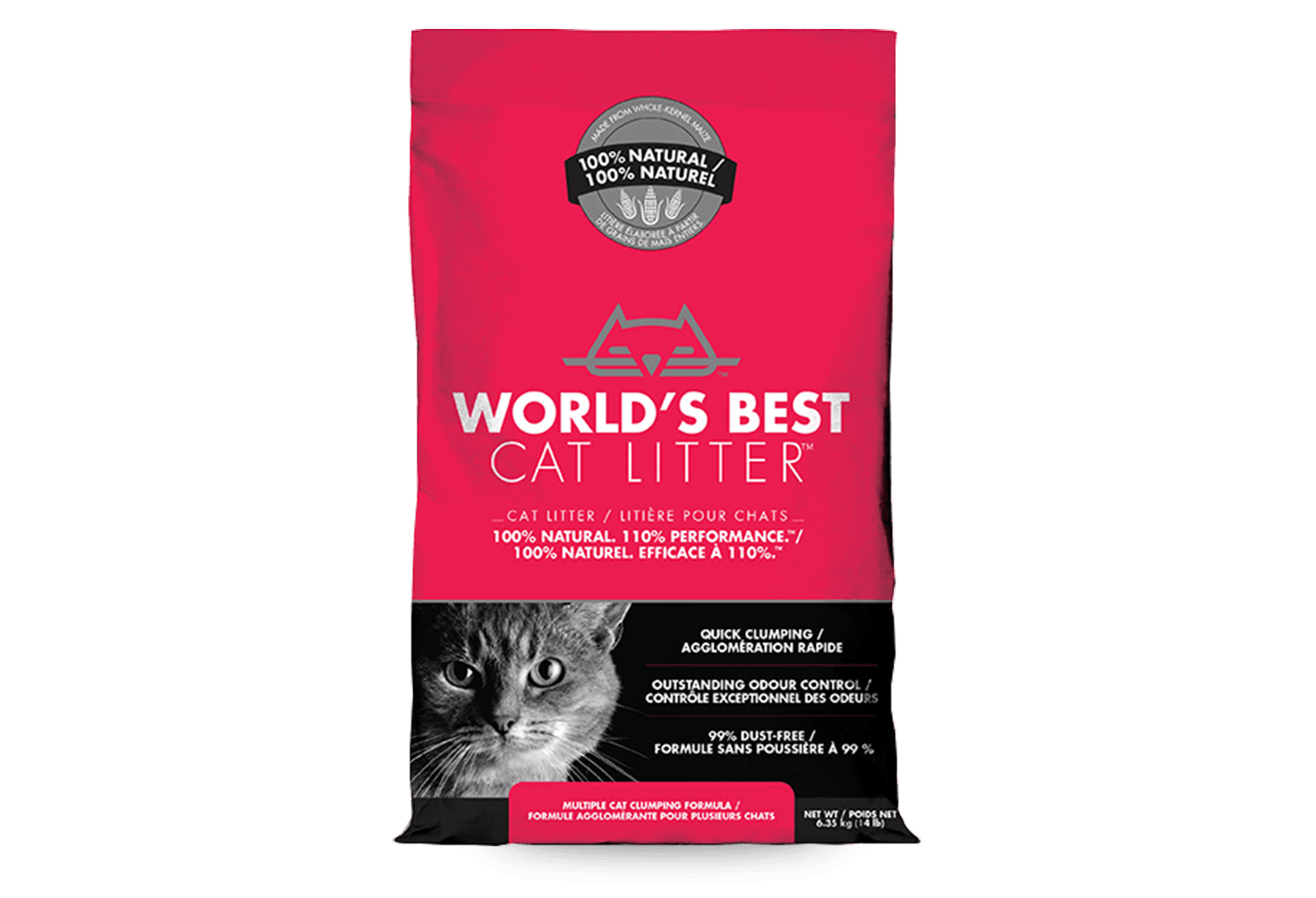  World's Best Cat Litter Multiple Cat Clumping Unscented Formula