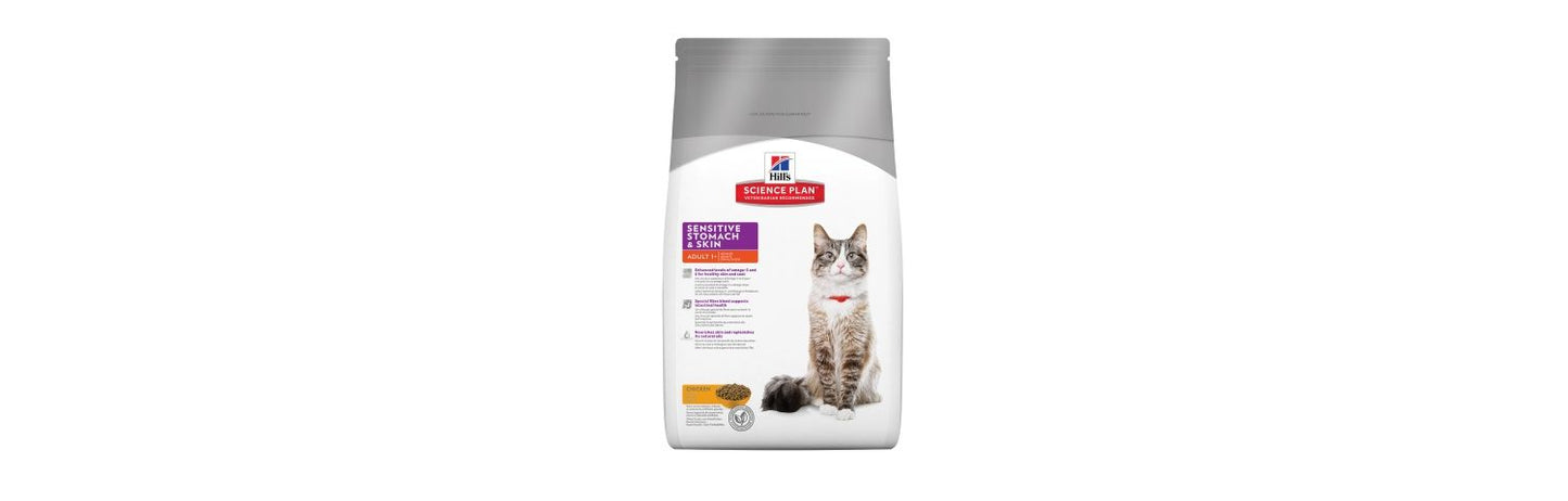  Hill's Science Plan Feline Adult Sensitive Stomach & Skin Chicken With Rice