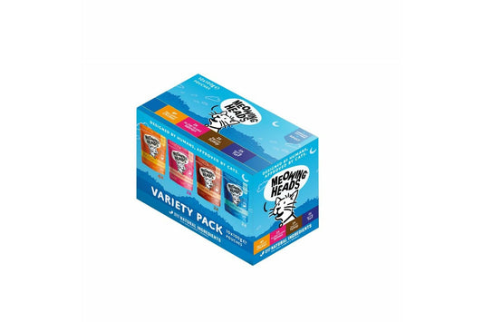  10 X Meowing Heads Wet Cat Food Variety Pack 100g