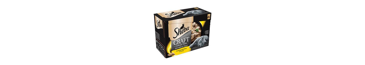  Sheba Craft Cat Food Pouch - Poultry Selection In Gravy