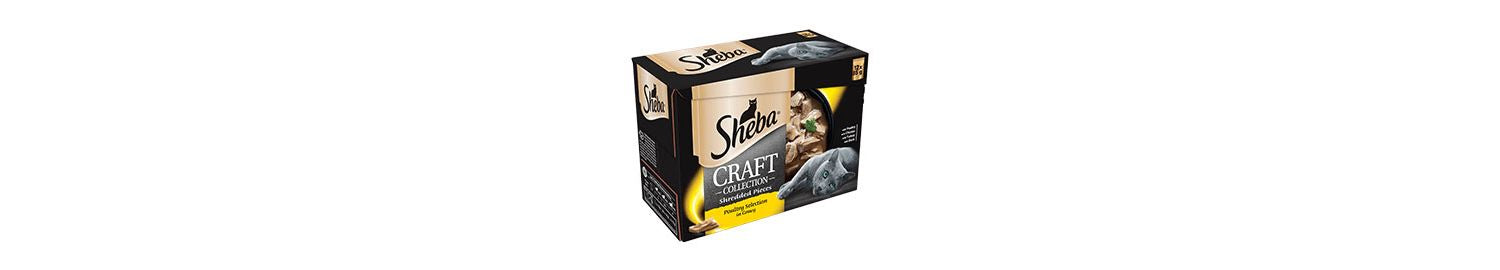  Sheba Craft Cat Food Pouch - Poultry Selection In Gravy