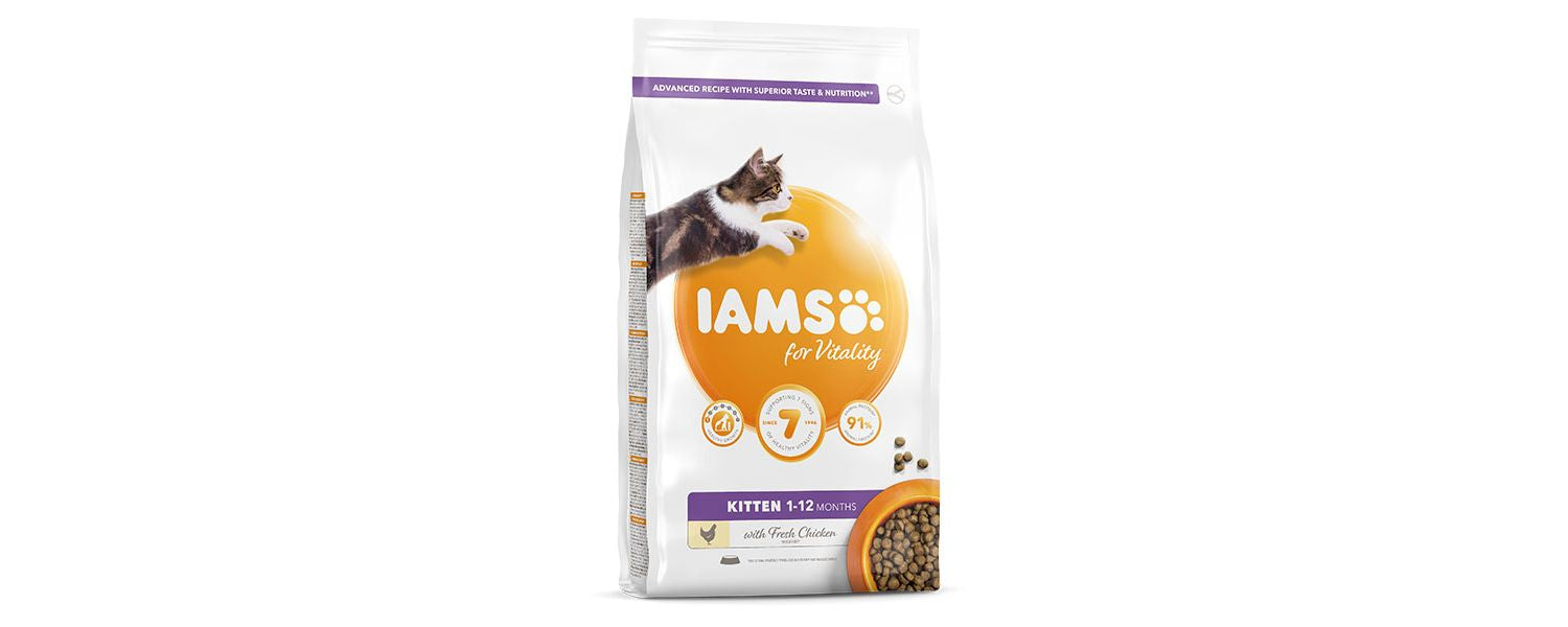  Iams Vitality Kitten Food With Fresh Chicken