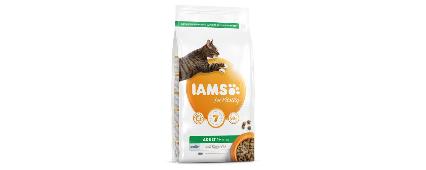  Iams Vitality Adult Cat Food With Ocean Fish
