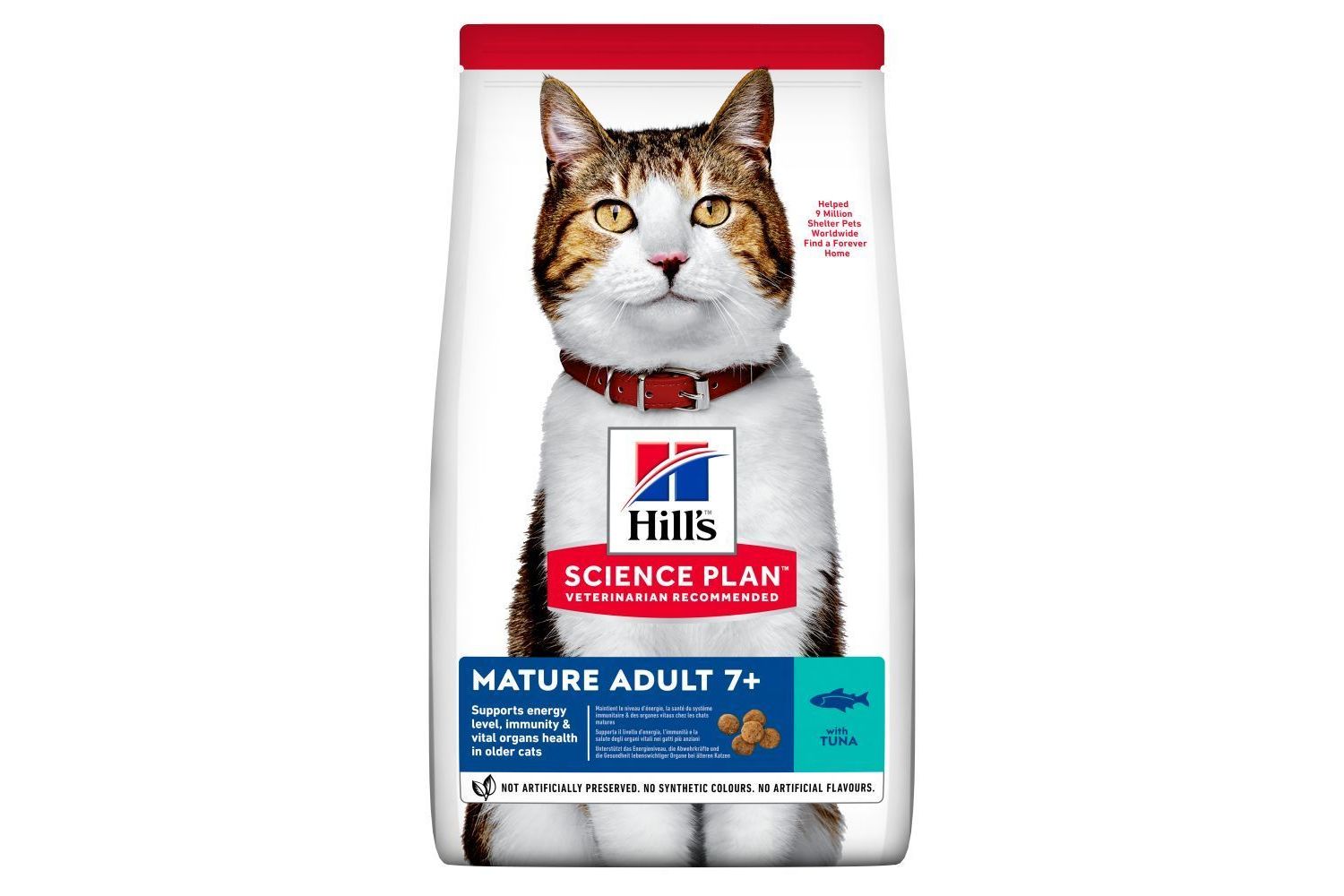  Hill's Science Plan Mature Adult Dry Cat Food Tuna 1.5kg