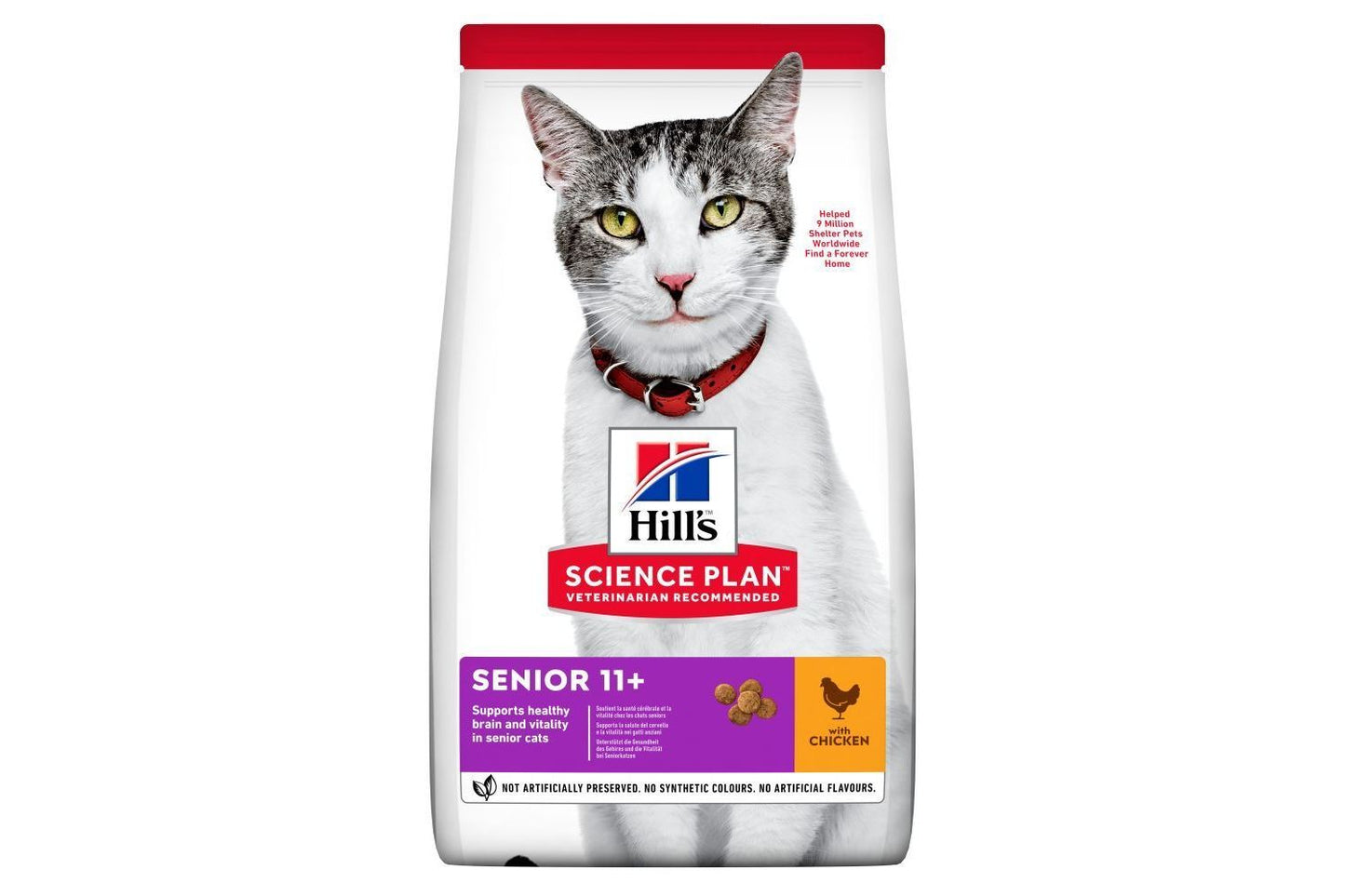  Hill's Science Plan Senior Dry Cat Food Chicken