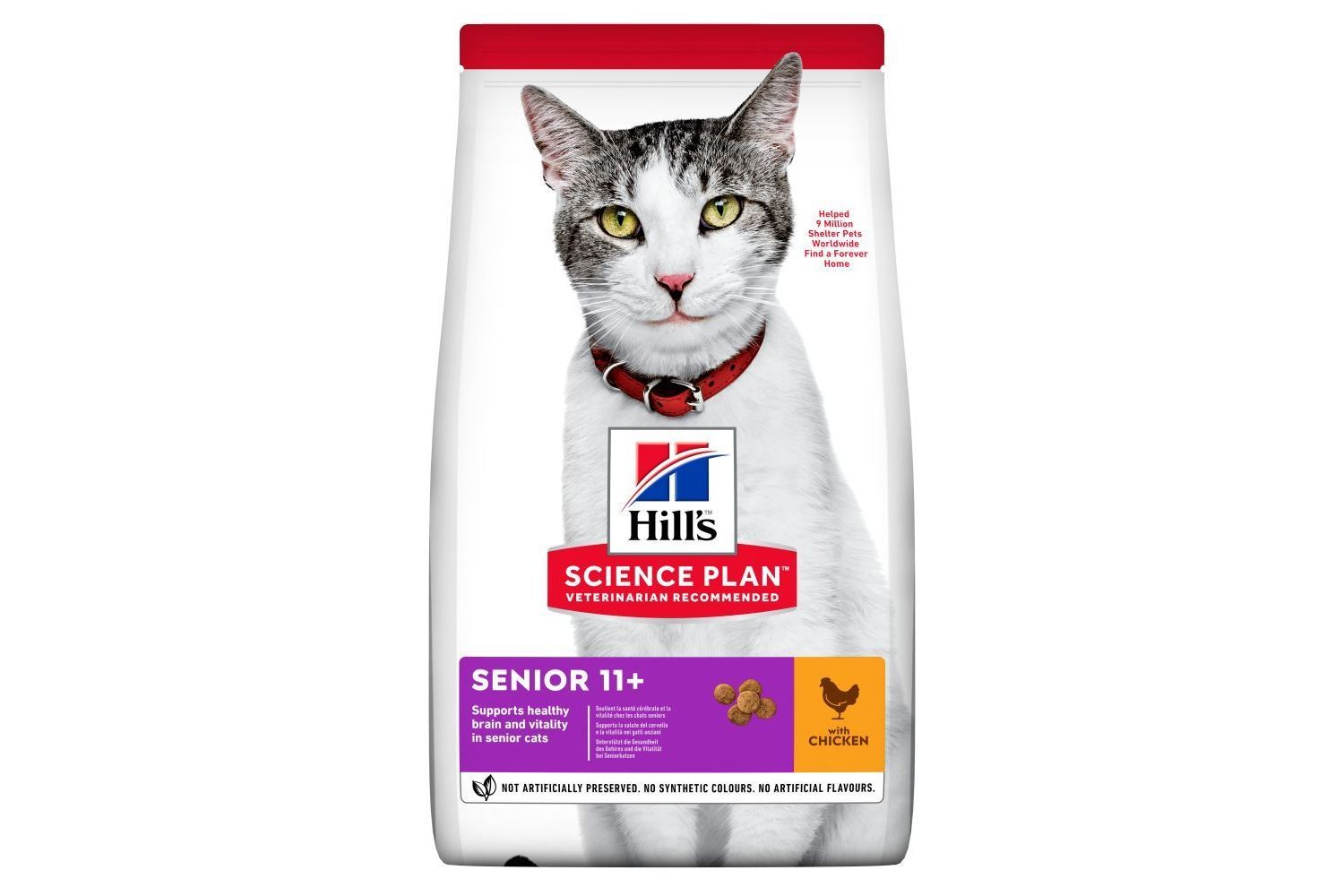  Hill's Science Plan Senior Dry Cat Food Chicken