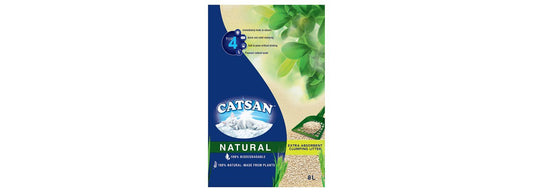  Catsan Natural Biodegradable Plant-Based Clumping Cat Litter