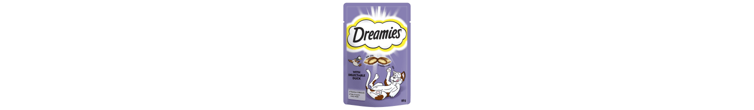  8 X Dreamies Duck Cat Treats 60g