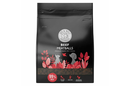  Leo & Wolf Beef Meatballs For Dogs & Cats 1kg