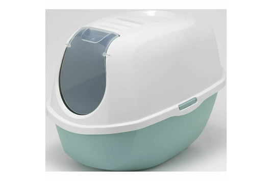  Moderna Smart Hooded Cat Litter Box Aquarelle