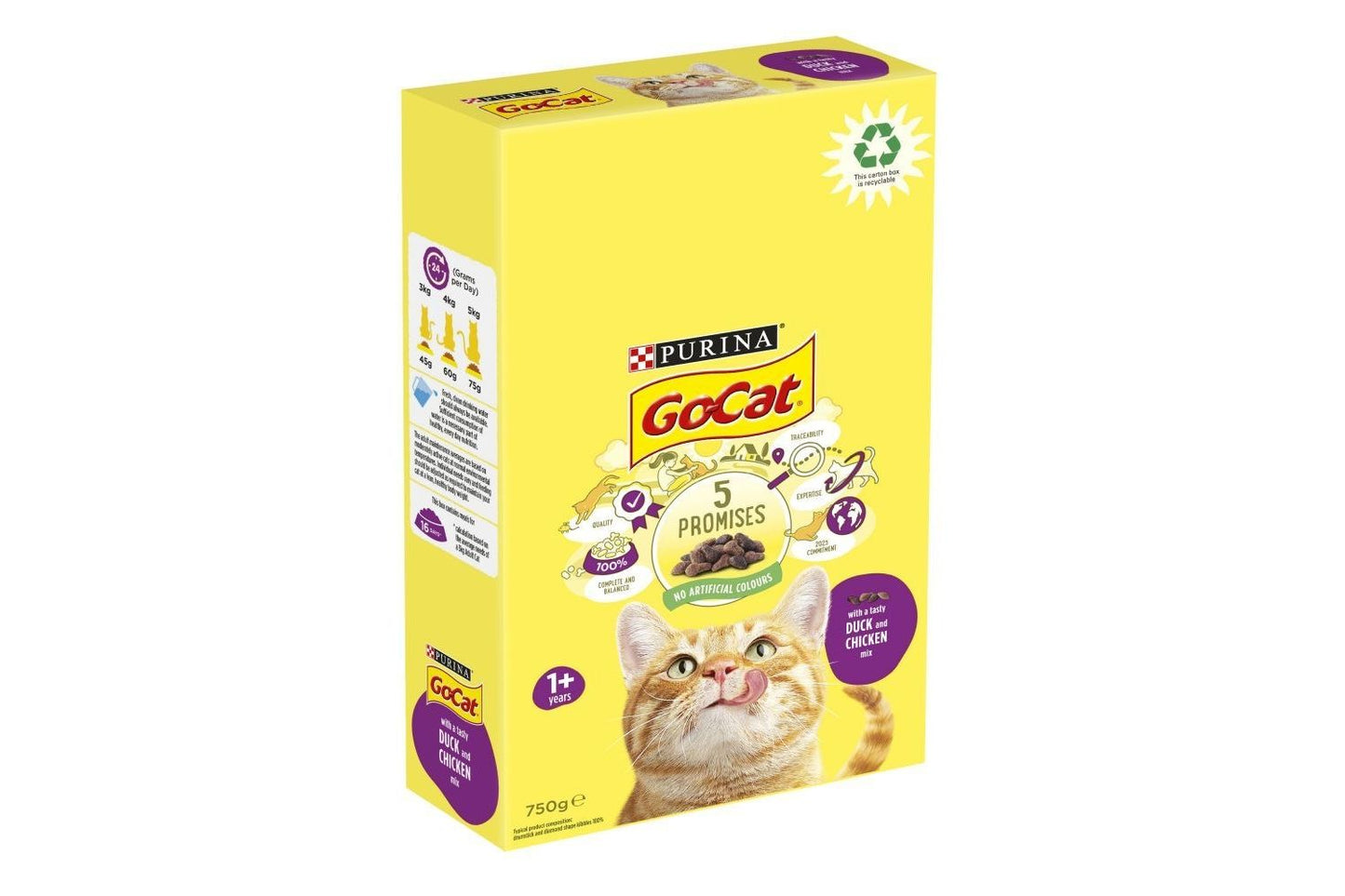  Go-Cat With Duck And Chicken Mix Dry Cat Food 750g
