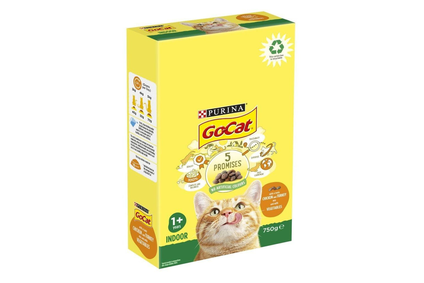  Go-Cat Indoor Chicken Dry Cat Food 750g