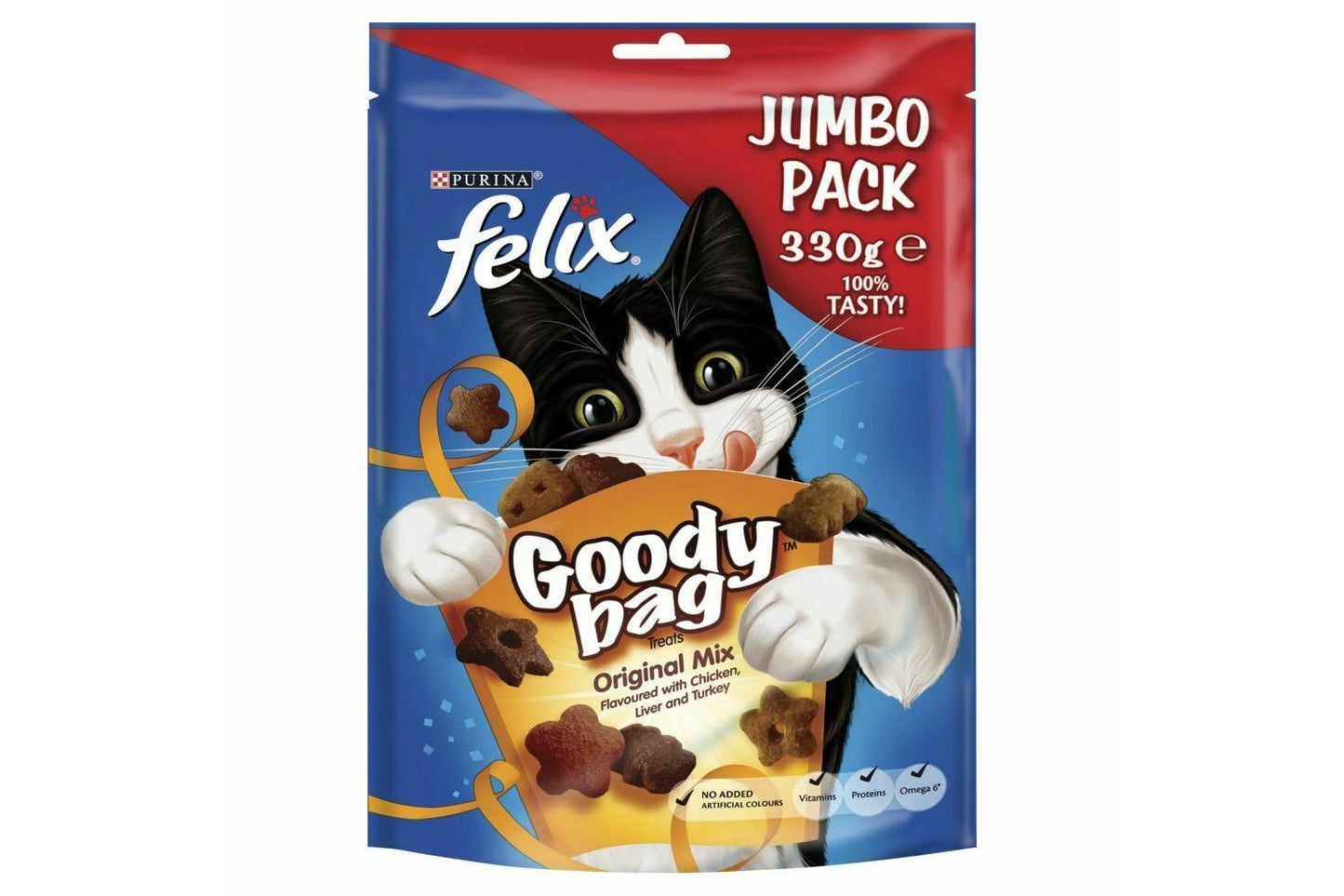  Felix Goody Bag Jumbo Pack Original Mix Cat Treats 330g