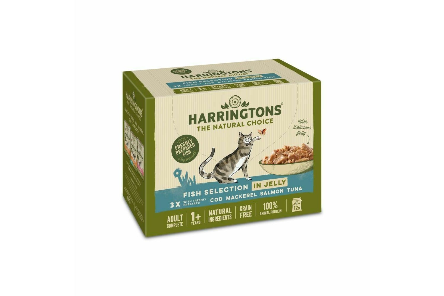  Harringtons Cat Fish Selection In Jelly 12 Pack X 85g