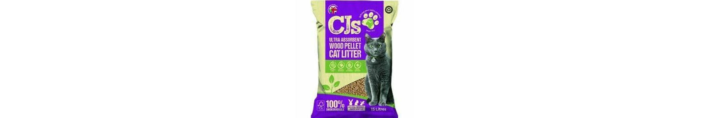  CJ's Cat Litter Ultra Natural Wood Pellet Cat Litter