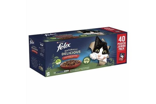  Felix Naturally Delicious Countryside Selection In Jelly Wet Cat Food 40 X 80g