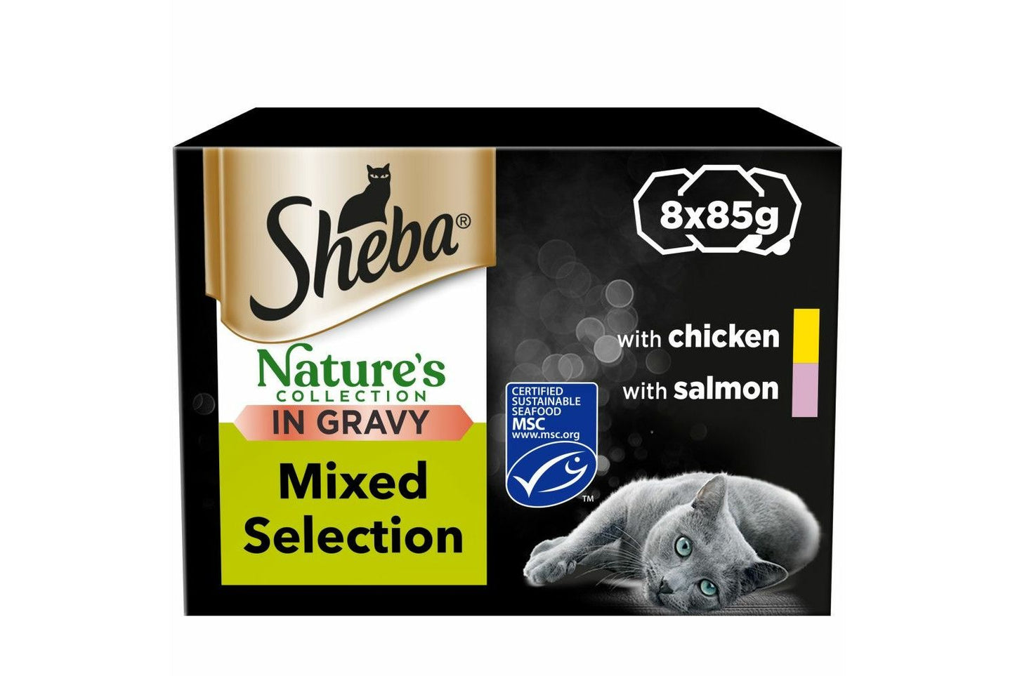  SHEBA Nature’s Collection Cat Trays Mixed Selection In Gravy 8 X 85g