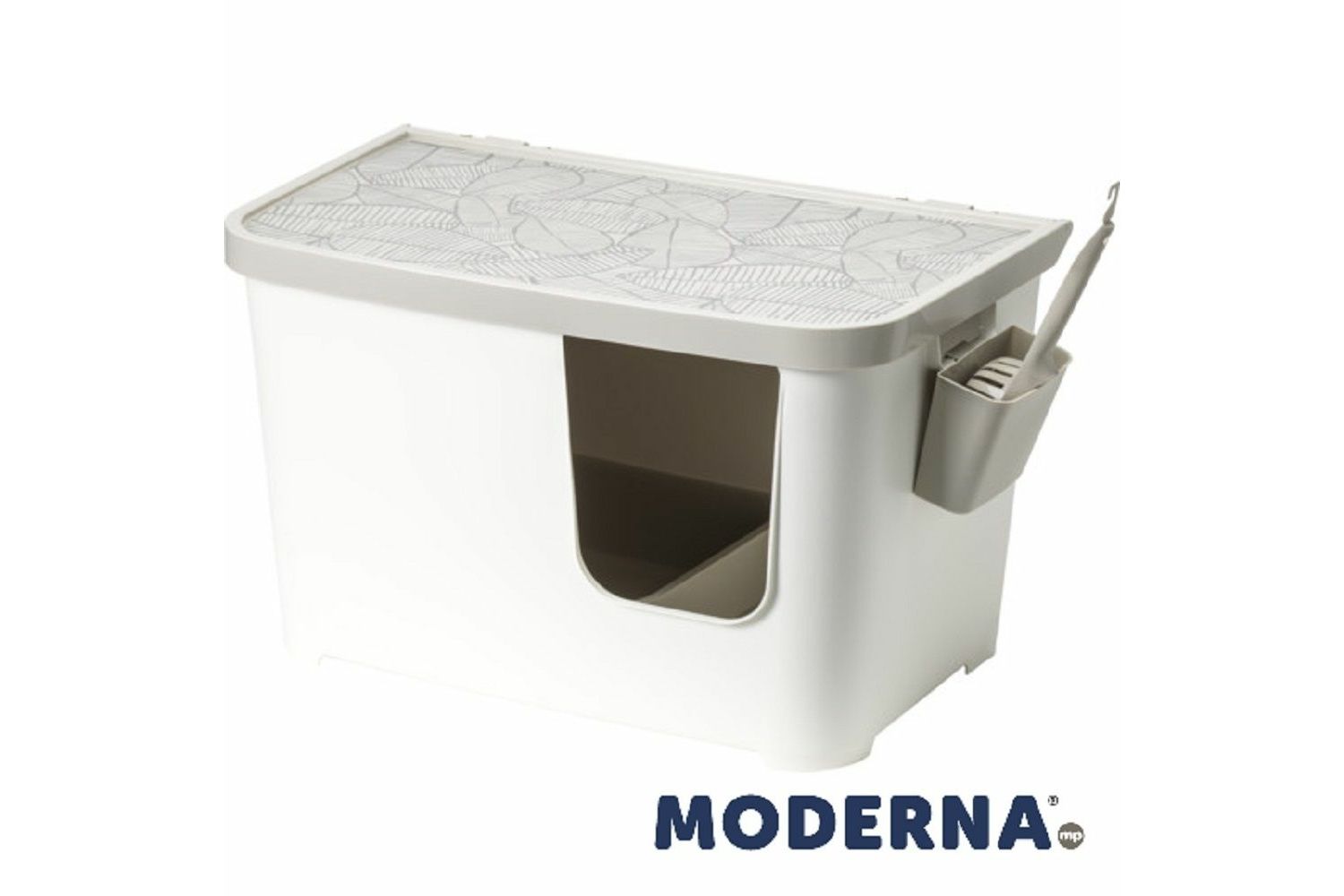  Moderna Casetta Camelia White Litter Box