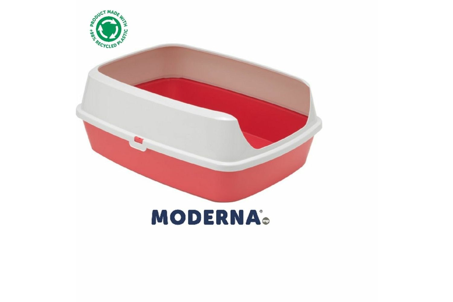  Moderna Maryloo Rim Spicy Coral Cat Litter Tray