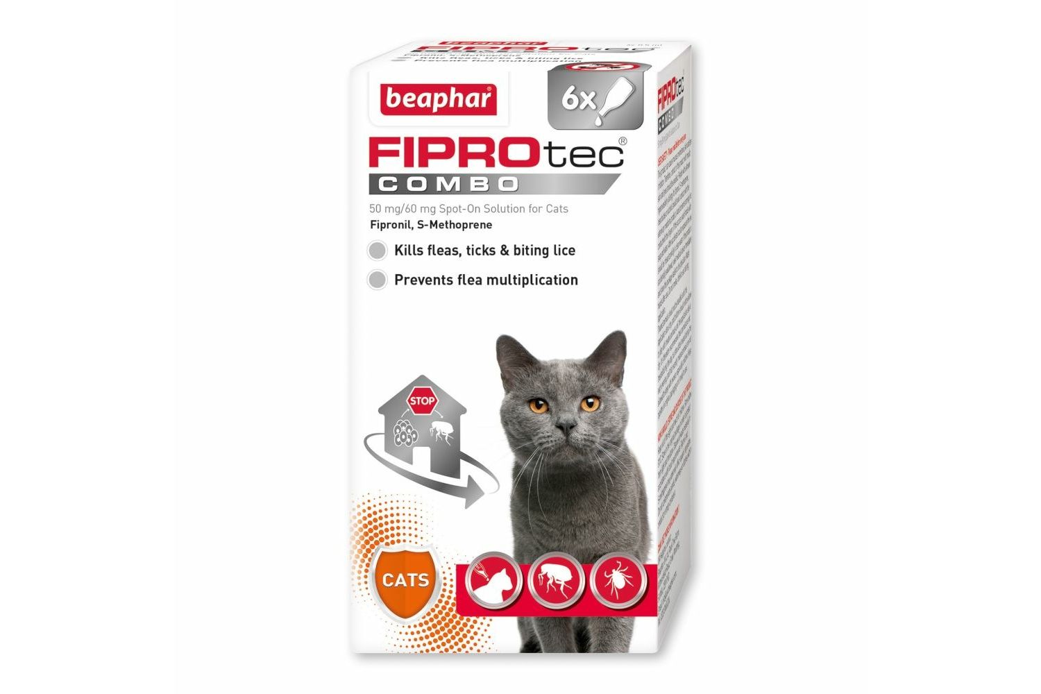  FIPROtec Combo Spot On Cat 6 Pipettes