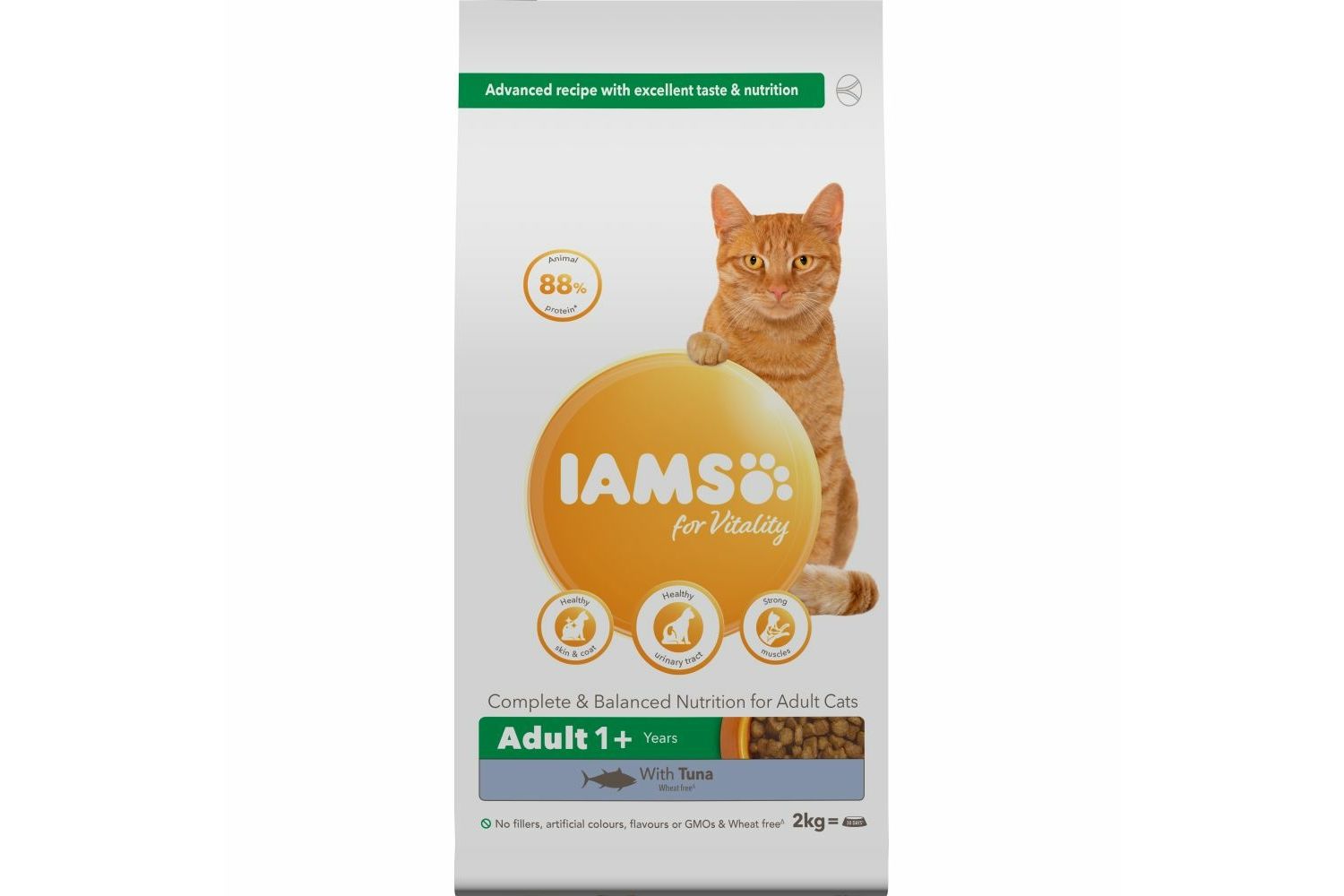  Iams Adult Cat Food Vitality Tuna 2kg