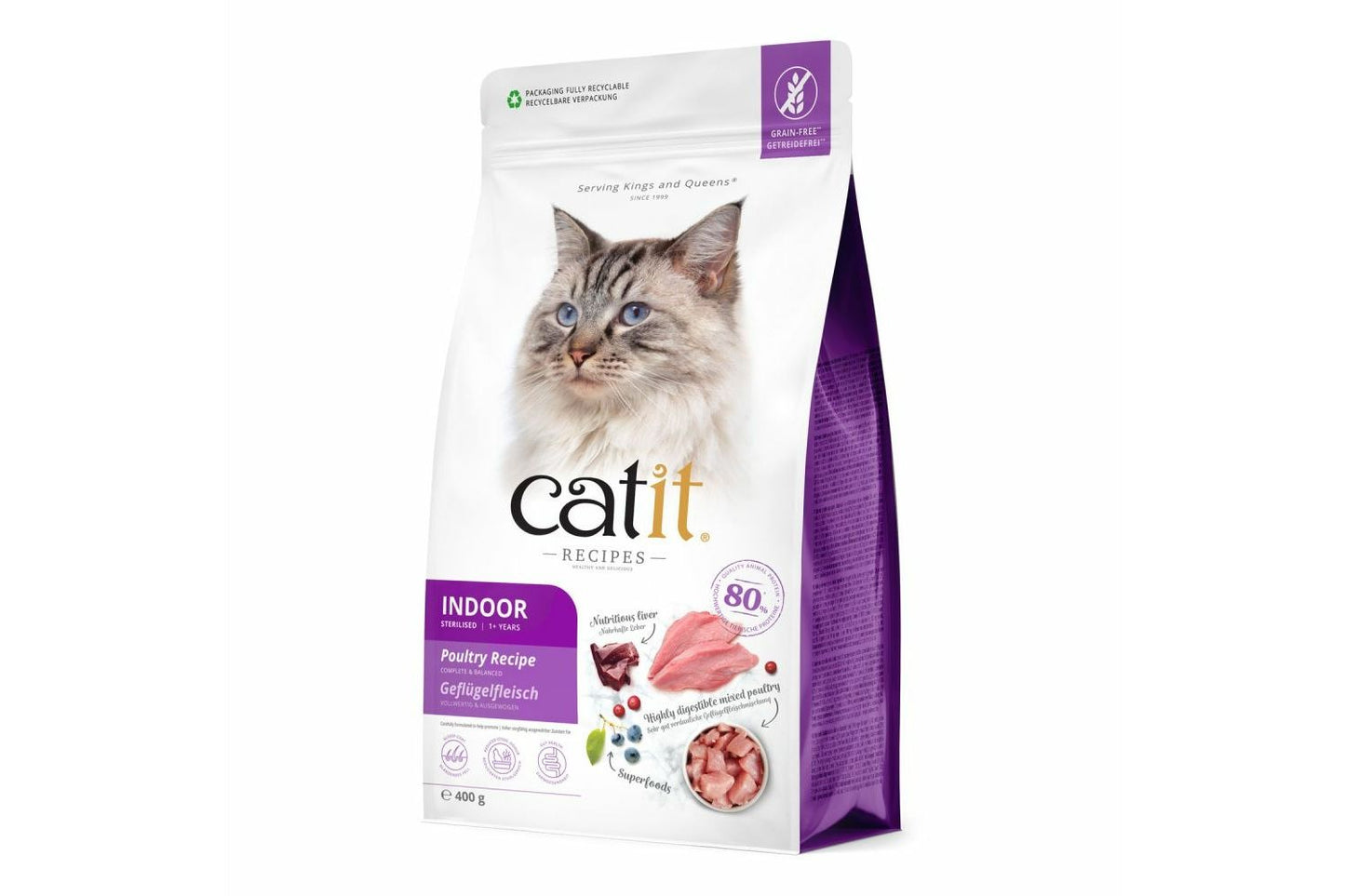  Catit Recipes Indoor/Sterilised Poultry Recipe Dry Cat Food