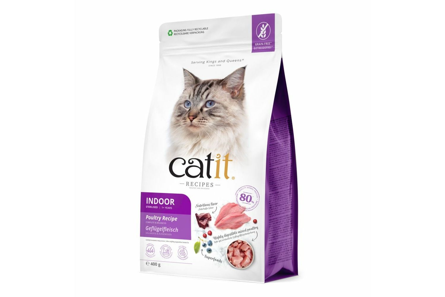  Catit Recipes Indoor/Sterilised Poultry Recipe Dry Cat Food