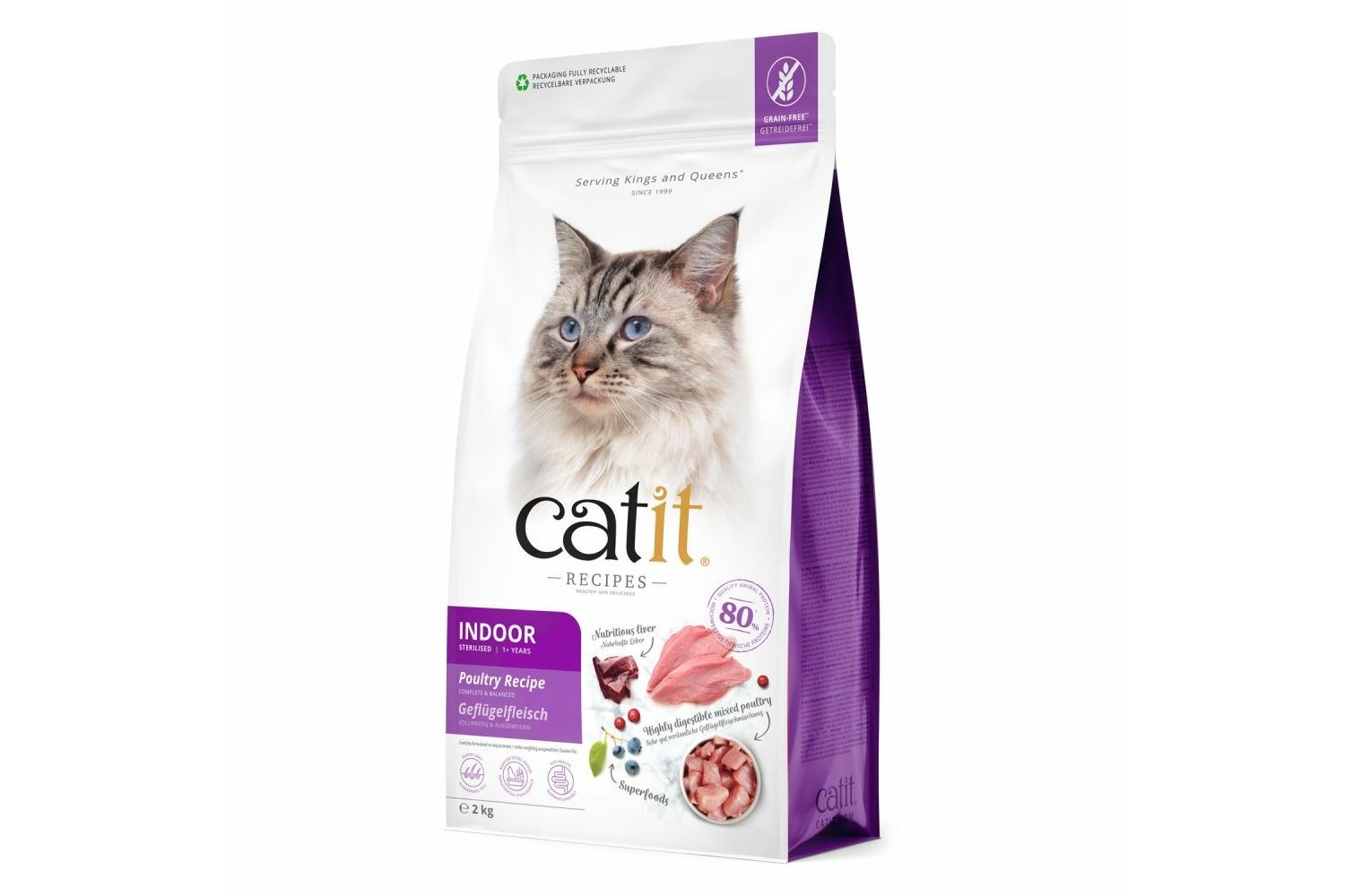 Catit Recipes Indoor/Sterilised Poultry Recipe Dry Cat Food