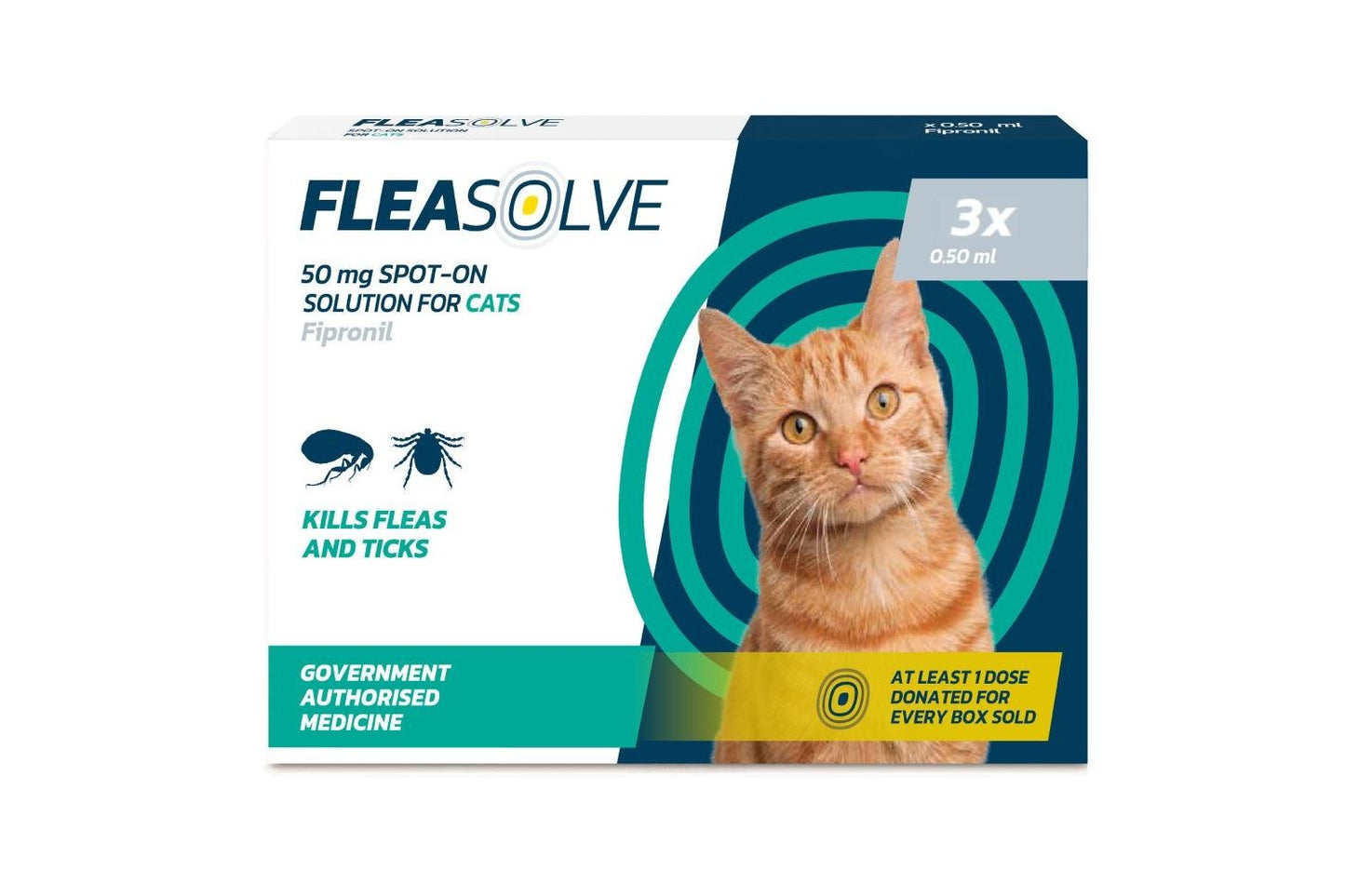  Fleasolve Spot On Flea Treatment - Cat