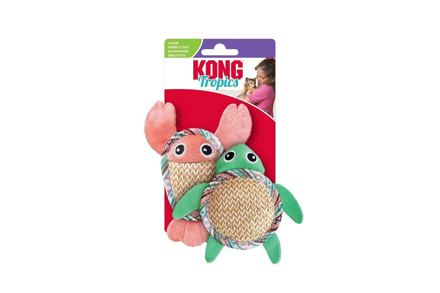  KONG Tropics Pals Cat Toy 2 Pack