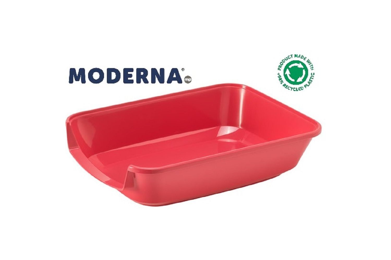  Moderna Maryloo Cat Tray - Small (Spicy Coral)