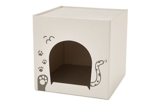  Bestpets Foldable Cat Scratcher House With Catnip