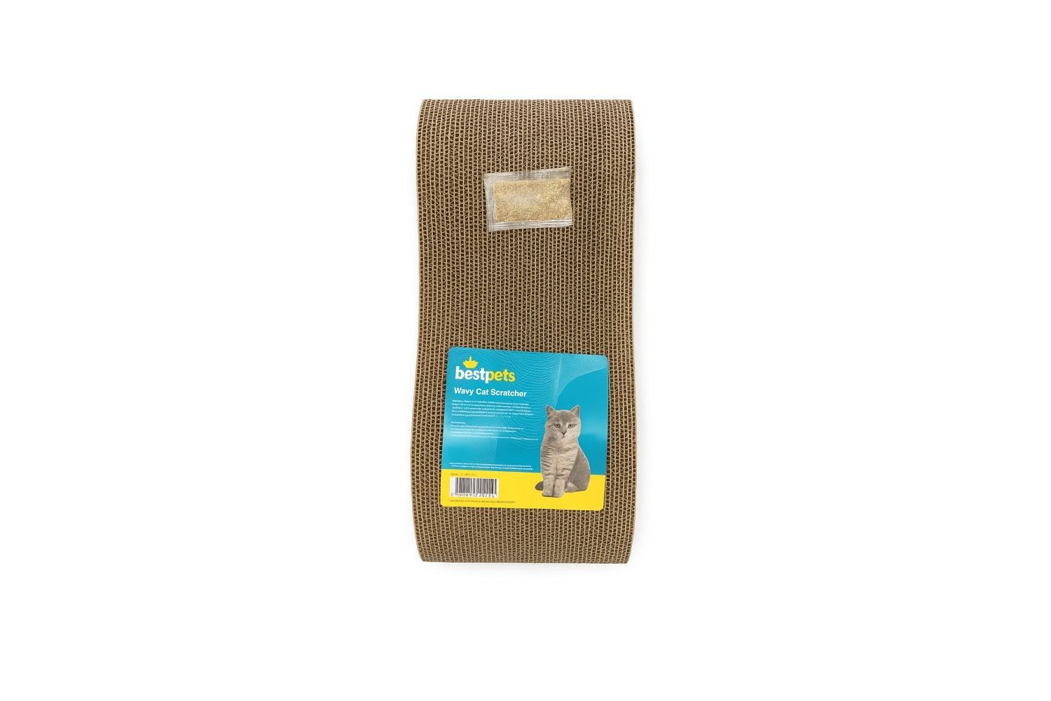  Bestpets Wavy Cat Scratcher With Catnip