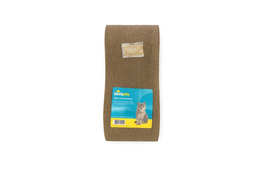  Bestpets Wavy Cat Scratcher With Catnip