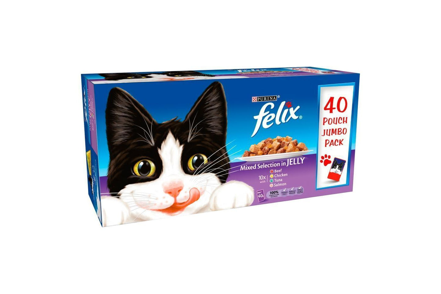  Felix Mixed Selection In Jelly Wet Cat Food 40 X 100g