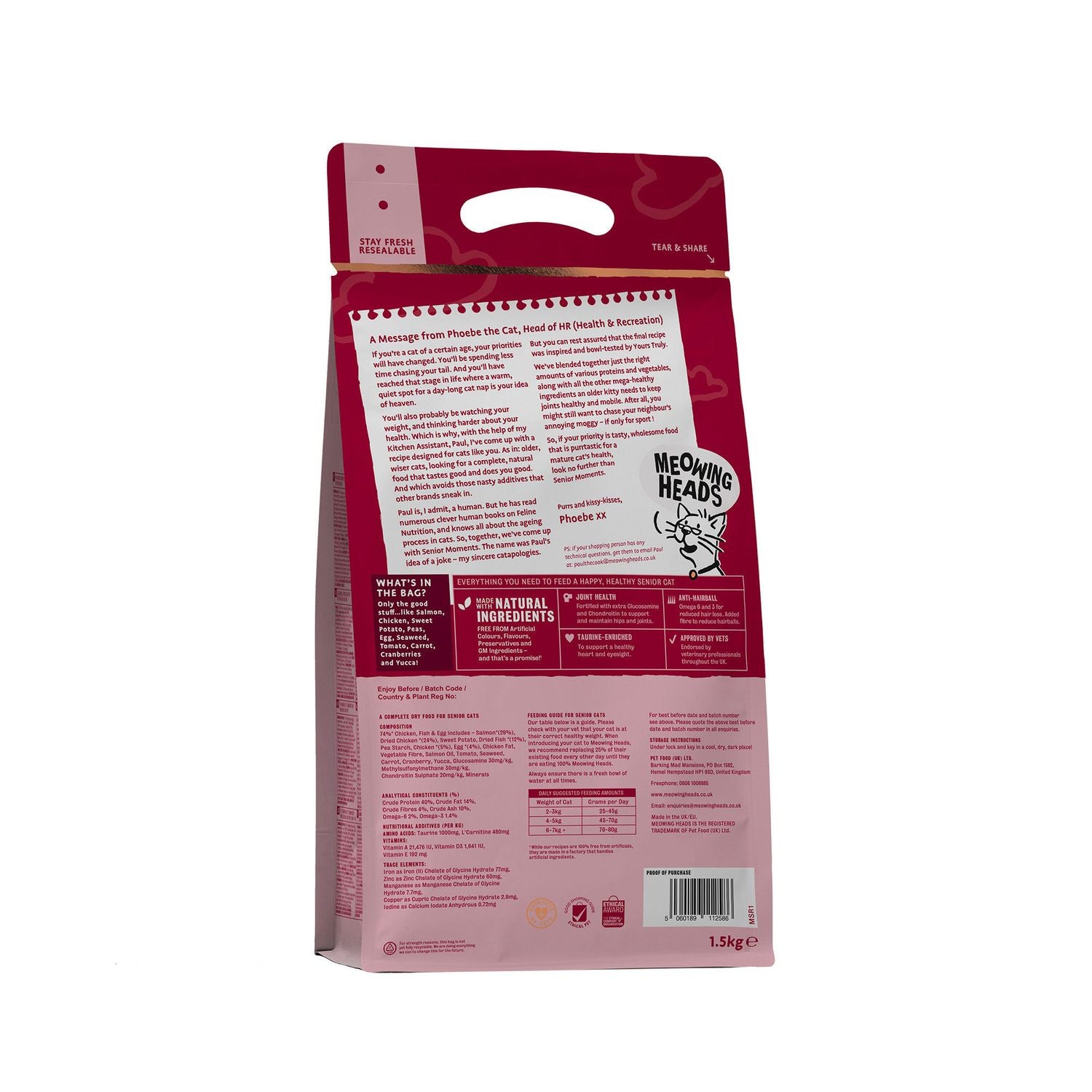  Meowing Heads Senior Moments Dry Cat Food