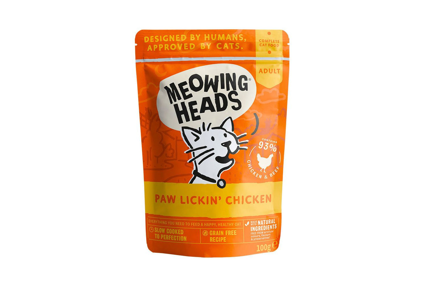  Meowing Heads Paw Lickin' Chicken Wet Cat Food