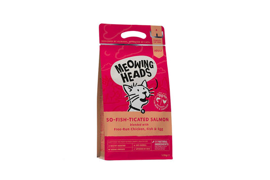  Meowing Heads So-fish-ticated Salmon Dry Cat Food