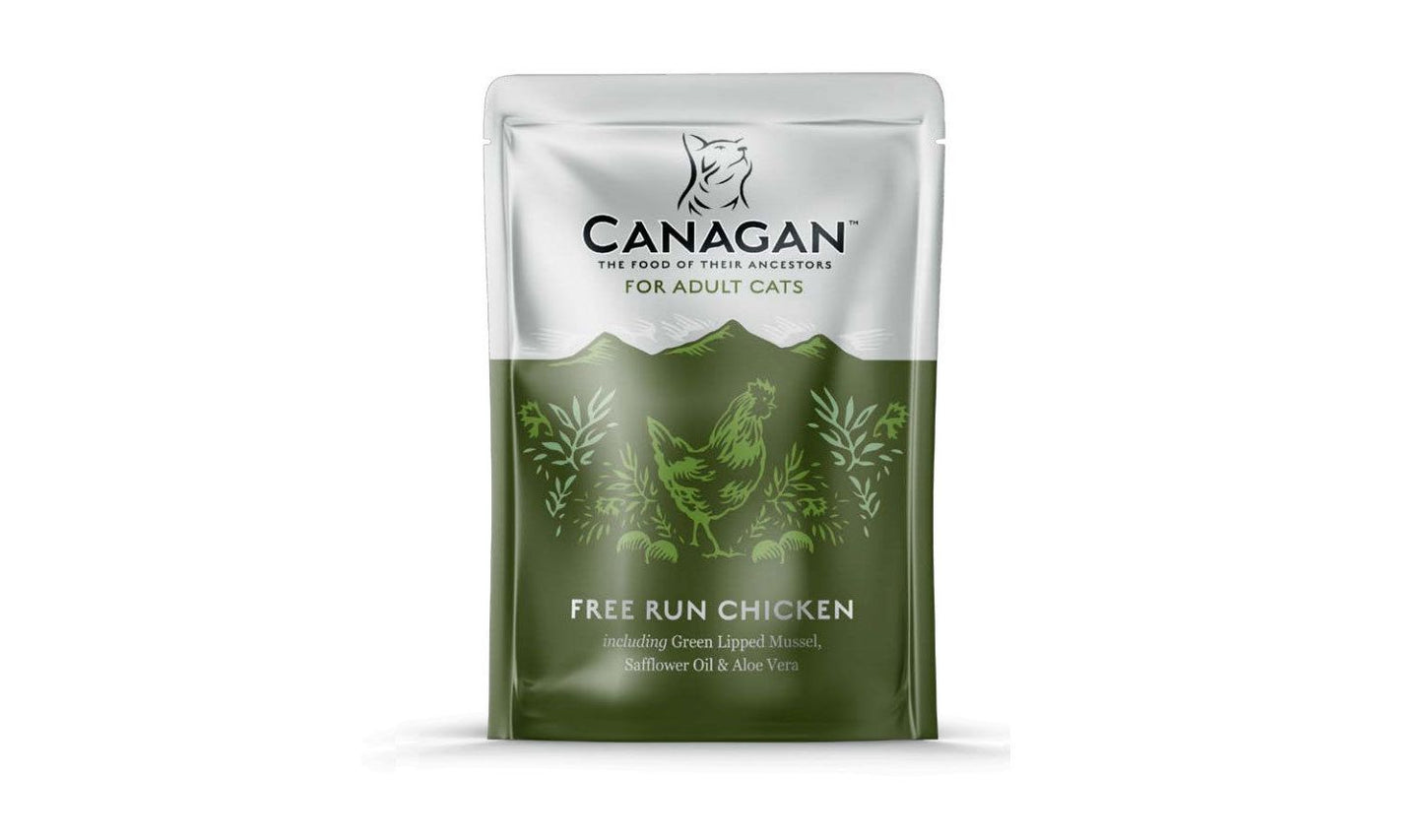  8 X 85g Canagan Free Run Chicken Wet Cat Food Pouches