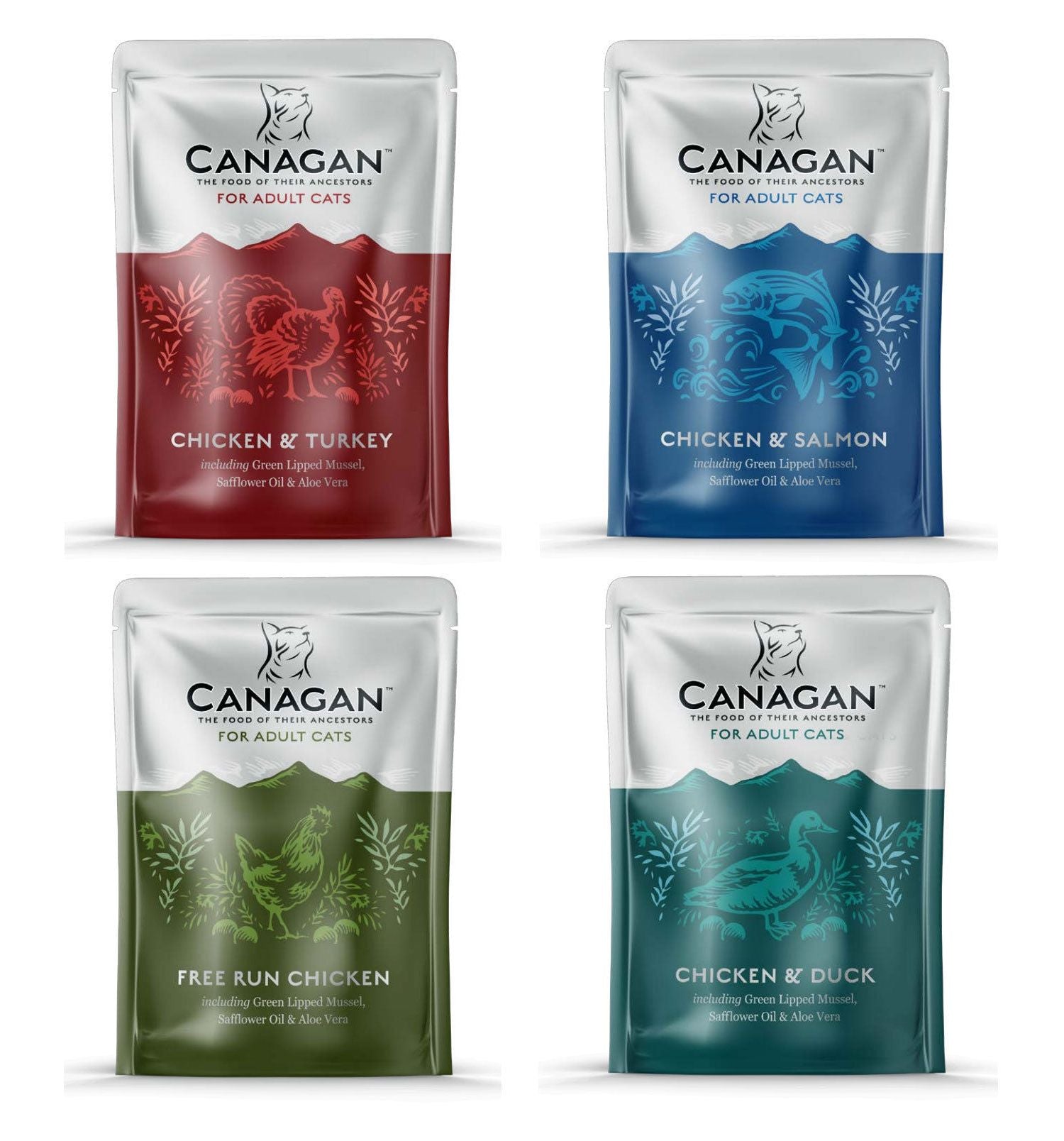  8 X 85g Canagan Variety Pack Wet Cat Food Pouches
