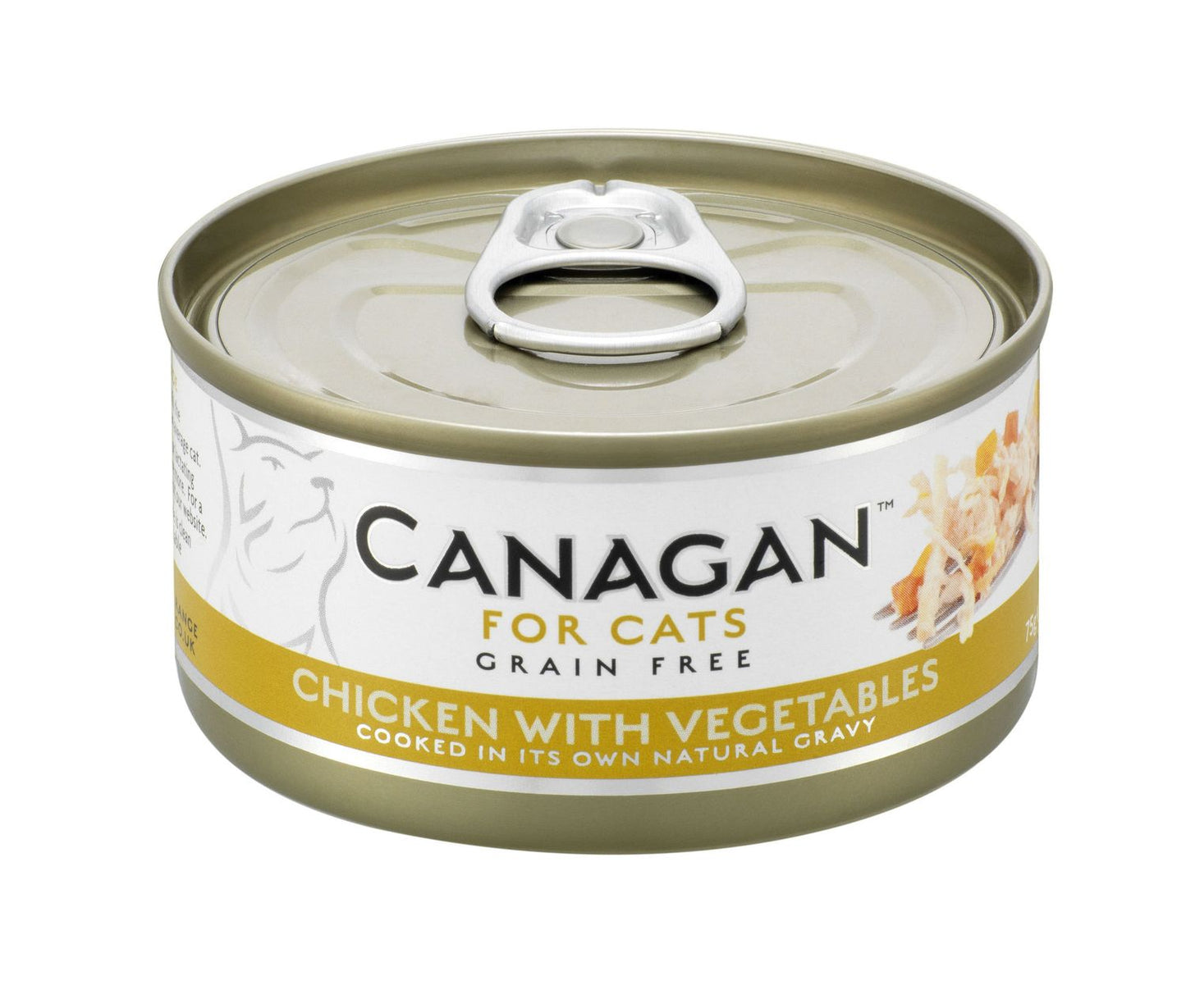  12 X 75g Canagan Chicken With Vegetables Grain-Free Cat Food