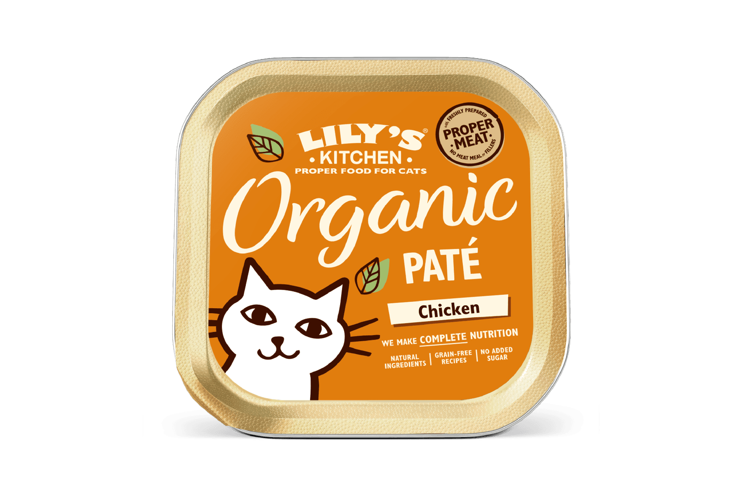  19 X 85g Lily's Kitchen Organic Pate Chicken Cat Food