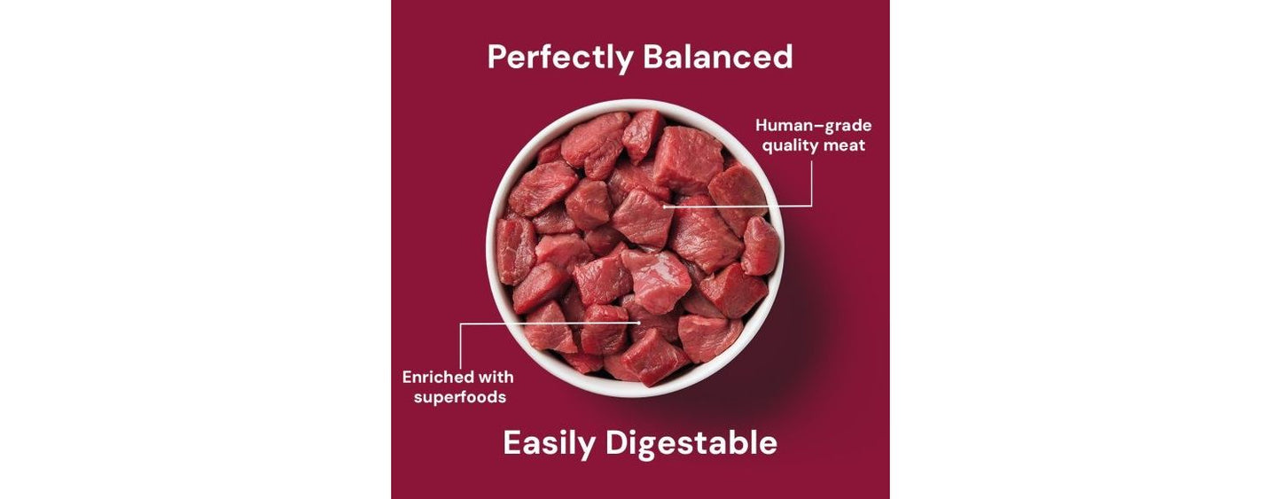  Nutriment Beef Formula Complete Raw Adult Cat Food 500g