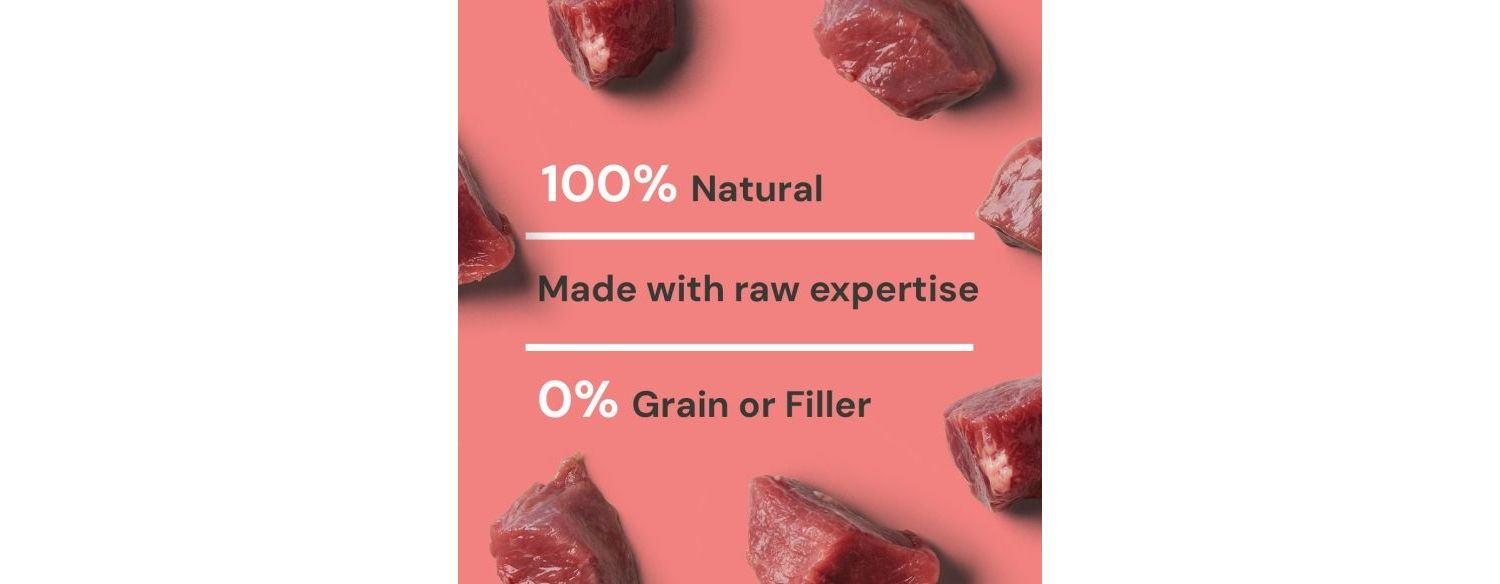  Nutriment Beef Formula Complete Raw Adult Cat Food 500g