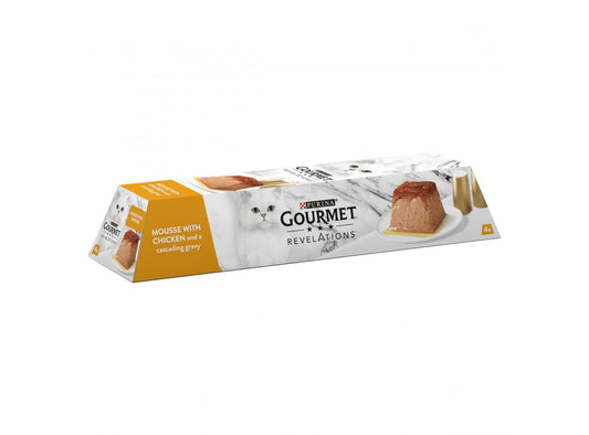  24 X Gourmet Revelations Mousse Chicken Cat Food 57g