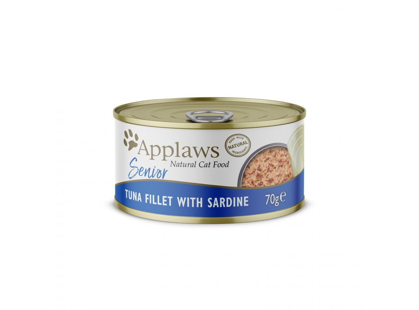 24 X Applaws Senior Cat Food Tuna Fillet With Sardine 70g
