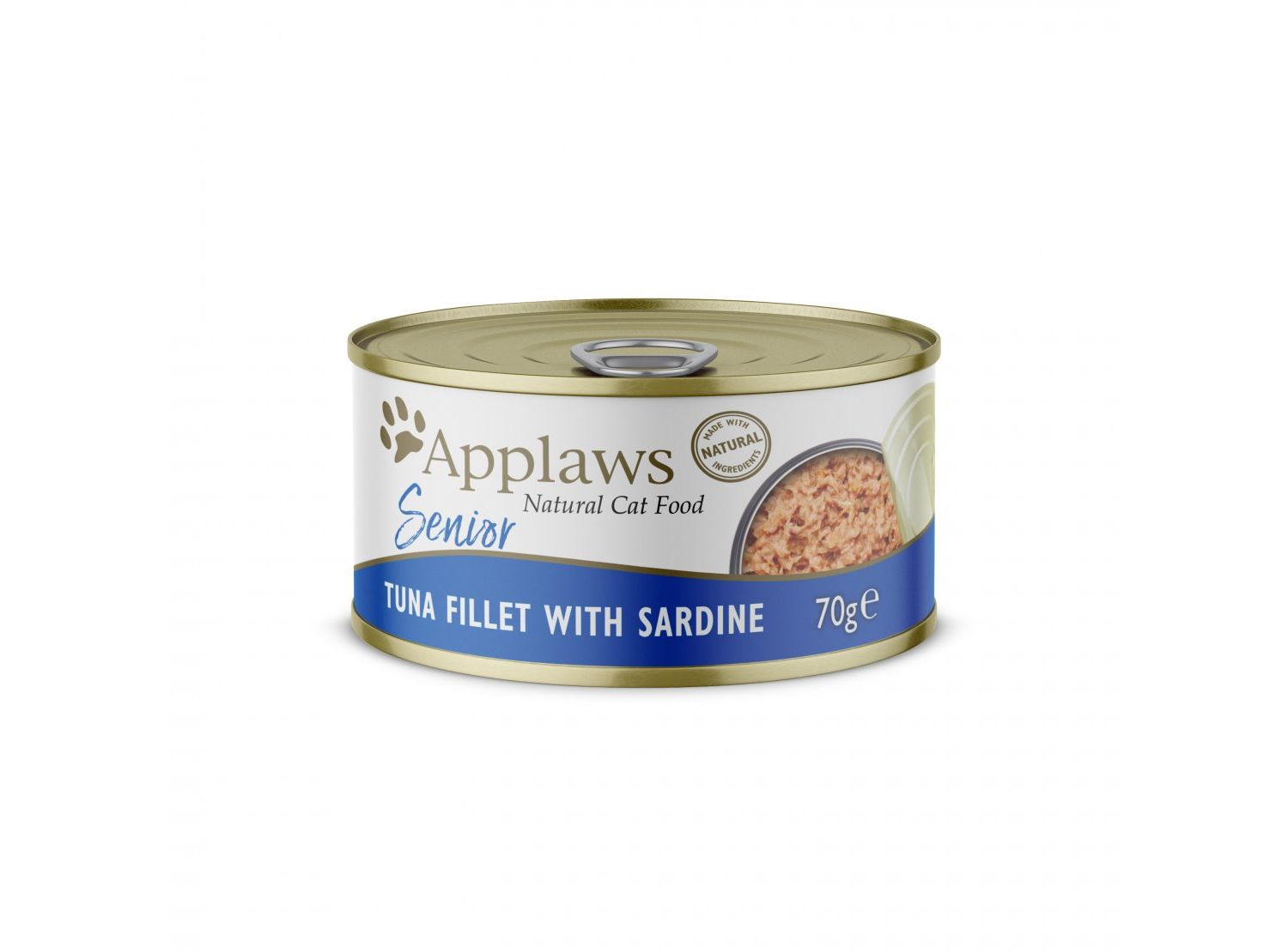  24 X Applaws Senior Cat Food Tuna Fillet With Sardine 70g