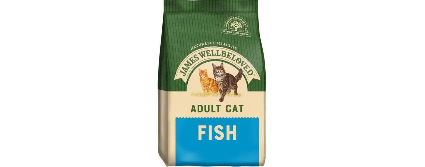  James Wellbeloved Adult Fish Dry Cat Food
