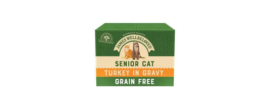  48 X James Wellbeloved Grain Free Turkey Wet Senior Cat Food 85g
